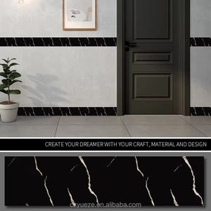 Autocollant mural auto-adhésif pour <span class=keywords><strong>plinthe</strong></span>, bordure de papier peint 3D, ligne de finition pour cadre de porte, <span class=keywords><strong>plinthe</strong></span> décorative pour la maison - Product Image 1