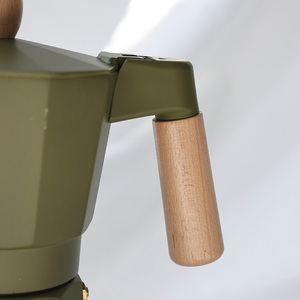 Cafetière à espresso italienne, percolateur en métal, couvercle pour camping, cafetière italienne manuelle - Product Image 6