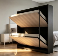Lit mural gain de place au design moderne avec mobilier de chambre de haute qualité
