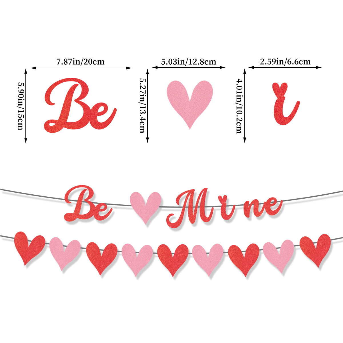 Banner cuore "Be Mine"