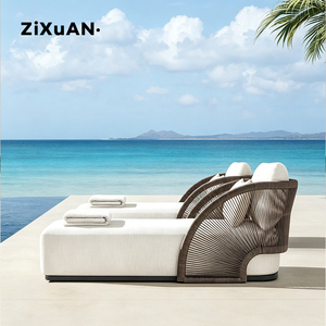 <span class=keywords><strong>Transat</strong></span> rustique pour piscine, lit de soleil, mobilier d'hôtel, aluminium imperméable, pour terrasse, patio, balcon, restaurant, jardin - Product Image 1