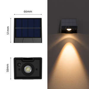 Luce da parete decorativa esterna per recinzione <span class=keywords><strong>solare</strong></span> IP65 impermeabile a Led bianco caldo a energia <span class=keywords><strong>solare</strong></span> - Product Image 5