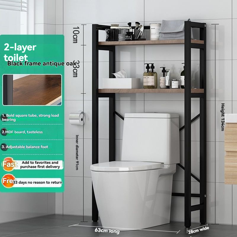 Abattant WC double épaisseur - siège noir - caoutchouc antique