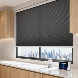 Tuya WiFi stores intelligents en nid d'abeille <span class=keywords><strong>fonction</strong></span> <span class=keywords><strong>de</strong></span> levage et <span class=keywords><strong>de</strong></span> rebond <span class=keywords><strong>automatique</strong></span> électrique pour l'installation <span class=keywords><strong>de</strong></span> projets d'hôtel <span class=keywords><strong>de</strong></span> bureau à domicile - Product Image 1