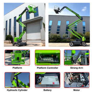 Hochwertige 9,3 m 200kg elektrische selbst fahrende Ausleger bühne Hubarbe its bühne Man <span class=keywords><strong>Lift</strong></span> Gelenk ausleger für den Bau - Product Image 6