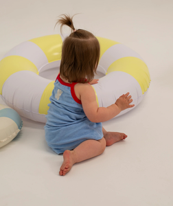 <span class=keywords><strong>Vestito</strong></span> Estivo per Bambina 0-6 Anni, 100% Cotone Spugna, Marrone Blu <span class=keywords><strong>Rosa</strong></span>, con Spalline a Costine, Senza Maniche - Product Image 2