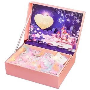 批发定制彩色情人节3D礼品盒粉色蓝色结婚礼品盒神秘盒