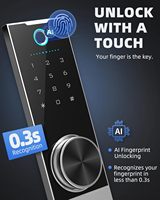 Caja Fuerte Biométrica con Huella Dactilar, Caja Fuerte de Acero Antirrobo para el Hogar, Caja Fuerte con Código Electrónico y Llave