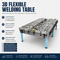 Plateforme de soudage 3D flexible de haute précision, table de soudage en acier nitrué anti-usure pour travaux de fabrication