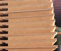 KEWAY Vente en gros de panneaux de mur à lattes en mélamine MDF personnalisés pour boutiques, panneaux de fibres de bois MDF pour l'affichage