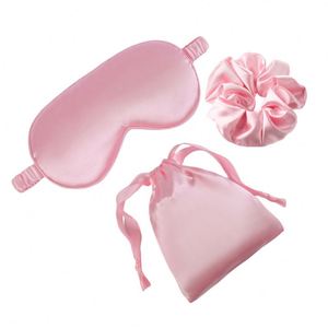 Coffret Cadeau Douche Nuptiale – Masque de Nuit en Fausse Soie Couleur Unie avec Pochette de Rangement – Kit de Sommeil Portable pour Voyage et Faveurs de Fête – Protection des Yeux - Product Image 3