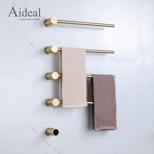 Porte-serviettes électrique de style dissimulé avec assurance qualité Porte-serviettes chauffant à 5 barres avec étagère en <span class=keywords><strong>verre</strong></span> - Product Image 6