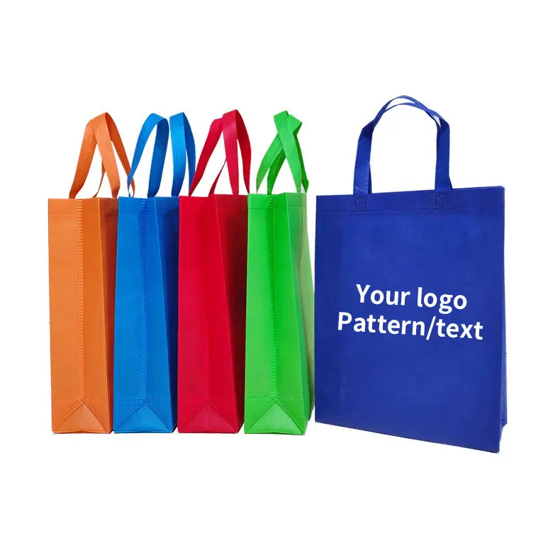 Factory direct sale reusable non-woven bag custom logo printed reusable large capacity shopping bags