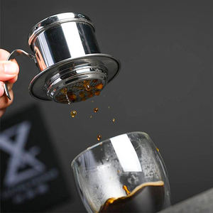 <span class=keywords><strong>Cafetière</strong></span> vietnamienne manuelle <span class=keywords><strong>sans</strong></span> papier en acier inoxydable 304 de 8 oz, <span class=keywords><strong>filtre</strong></span> à café pour une infusion lente et riche - Product Image 5