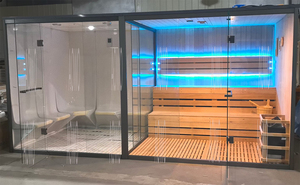 Sauna al aire libre y sala de <span class=keywords><strong>vapor</strong></span> combinada, sauna infrarroja de <span class=keywords><strong>vapor</strong></span> húmedo, casa prefabricada, <span class=keywords><strong>baño</strong></span> <span class=keywords><strong>turco</strong></span> - Product Image 5
