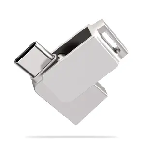 Süper sopa özelleştirilmiş mini metal OTG pendrive sopa 4G 16GB 32GB OTG + USB2.0 döner USB flash sürücü döner