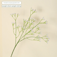 Bouquet de fleurs artificielles en plastique Gypsophila fait main pour décoration de mariage et de scène nuptiale