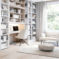 Bibliothèque moderne de haute qualité en bois et en métal, meuble de bibliothèque multifonctionnel en acier pour la maison, le bureau, l'atelier, l'école