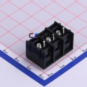 HB825-8.25-3P Barrier Terminal Block Through hole Component (THT),P=8.25mm Connector Three Sides 8.25mm 1x3P Straight Pin - Product Image 2