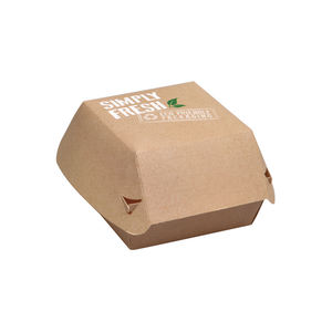 Boîte à hamburger Nafees personnalisée avec logo et maquette de design pour la <span class=keywords><strong>livraison</strong></span> de repas de fête, emballages pour sandwichs et hamburgers - Product Image 3