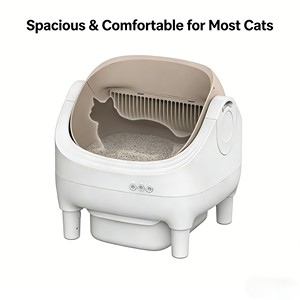 Highly Durable One Key Cleaning Automatic Scooping Multi Safety Sensor Big Capacity APP Control Smart <strong>Cat</strong> <strong>Litter</strong> <strong>Box</strong> - Product Image 5