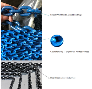 Cadena de Arrastre Soldada de Acero Galvanizado de Alta Calidad, Cadena de Elevación Amarilla de Tamaño Personalizado, Cadenas Soldadas para Transportadores - Product Image 5