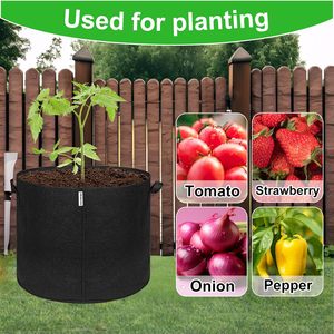 Sacs de culture en tissu feutré pour plantes, pots de culture à aération, sacs de culture pour pommes de terre, personnalisables et économiques, disponibles en 1, 3, 5, 7, 10, 20, 30, 50, 100 gallons - Product Image 4