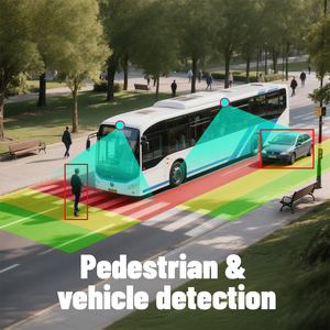 Sistema de Cámara Impermeable 1080P con Pantalla de 10.1 Pulgadas, IA, BSD, Sistema de Detección de Punto Ciego con División de 4 Canales - Product Image 4