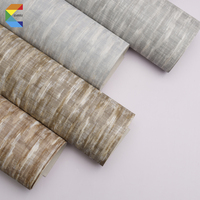 Papier peint vinyle haut de gamme avec un style unique de peinture à l'huile de Monet, texture résistante à l'humidité pour les projets de villas haut de gamme