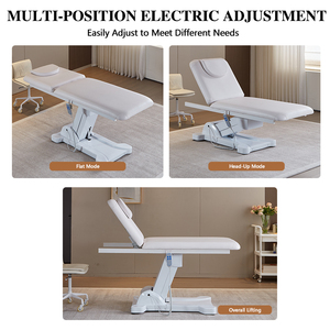 Table de beauté chauffante et inclinable pour cils, en PU, idéale pour les soins spa, le tatouage, les traitements du visage, <span class=keywords><strong>l</strong></span>'hydrothérapie et plus encore - Product Image 3