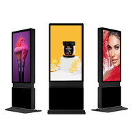 Écran tactile LCD vertical double face de 75 pouces, affichage numérique 4K, kiosque publicitaire pour magasin de détail, centre commercial
