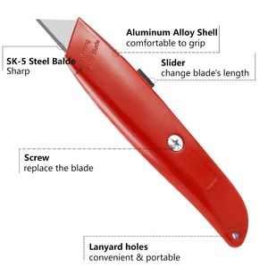 Cuchillo Multiusos, Cortador <span class=keywords><strong>de</strong></span> Cajas, Cuchilla <span class=keywords><strong>de</strong></span> Cerámica Retráctil, Resistente, con Bloqueo <span class=keywords><strong>de</strong></span> <span class=keywords><strong>Seguridad</strong></span>, Personalizable OEM para el Hogar, Oficina y Escuela - Product Image 3