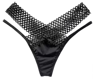 Nuovo arrivo mutandine Sexy da <span class=keywords><strong>donna</strong></span> traforate in seta di ghiaccio senza tracce di seta a vita bassa <span class=keywords><strong>perizoma</strong></span> da <span class=keywords><strong>donna</strong></span> <span class=keywords><strong>slip</strong></span> biancheria intima all'ingrosso - Product Image 4