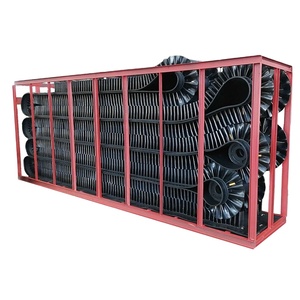 Banda Transportadora <span class=keywords><strong>de</strong></span> Goma Corrugada con Nervaduras y Tacos Laterales para Ángulos Pronunciados - Product Image 1