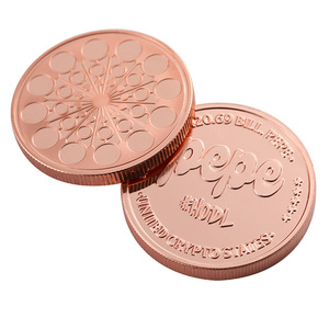 Moneda Coleccionable de Cobre Puro 999 de 1 Onza con Relieve 3D Personalizado de la Cara de Pepe, Nueva Moneda de Cobre Puro con el Meme de Pepe 2026 - Product Image 3