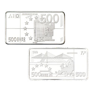 Collection de pièces commémoratives en métal européennes personnalisées, argent, barre de 500 <span class=keywords><strong>euros</strong></span>, <span class=keywords><strong>cadeau</strong></span> pour homme - Product Image 5