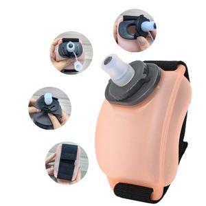 Wholesale Silicone Adjustable Wearable 3 Color Handsfree Wrist <b>Water</b> Bottle 200ml Eco-Friendly for Running Cycling Gift - Product Image 2