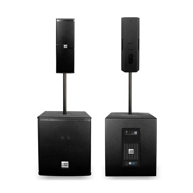 KS206 HR15SP Brand New Professional Dual 6 Inch Column Speaker Built-in 500 Watt Amplifier Active Single 15 Inch Subwoofer