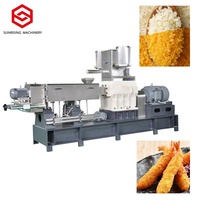 Ligne de production de miettes de pain Panko multifonctionnelle en acier inoxydable Machine de fabrication de chapelure soufflée pour aliments à base de maïs