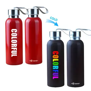 Color Changing Cup Magic Heat Sensitive Color Changing stainless steel thermal water bottle mug cup