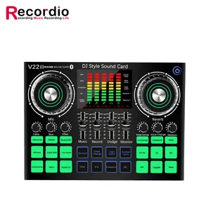 GAX-V22-tarjeta de sonido en vivo, juego K Song, almacenamiento personalizado, reducción de ruido, ajusta el sonido, ordenador móvil - Product Image 1