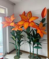 Fleur géante personnalisée en papier de soie organza pour la décoration de mariage, les événements, les fêtes et les vitrines