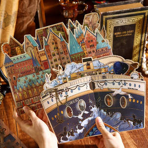 Lot de 4 autocollants décoratifs 3D scéniques, série Eternal Night Sea Endless Curse, amusants, anti-stress, pour les fêtes - Product Image 5