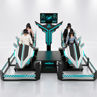 Simulateur de vol VR 9D pour parc d'attractions commercial intérieur, machine de jeu VR en métal pour centre commercial, pour gagner de l'argent