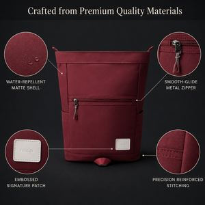 Sac à dos pour ordinateur portable imperméable à enroulement, grande capacité, pour voyages d'affaires, sac d'ordinateur portable 13 pouces, souple - Product Image 2