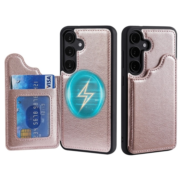 Luxury PU Leather Case for S25/S24 Ultra for 16/15/14/13 Pro Max Card Holder Magnetic Wallet Mobile Phone Guangzhou
