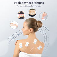 Masseur musculaire numérique TENS à impulsions : soulage les tensions musculaires des épaules et de la taille grâce à des micro-impulsions douces.