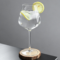 Nouvelle Arrivée - Verre à pied en verre de 590 ml, style européen vintage, pour vin rouge, en cristal, vente en gros pour mariages et fêtes