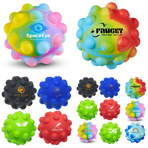 Mini Pop Push It Jouet Porte-Clés, 30 PCS Coloré Silicone