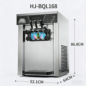Machine à crème glacée commerciale en acier inoxydable avec système de refroidissement rapide pour la restauration, les cafés et les pâtisseries, pour une utilisation quotidienne - Product Image 2